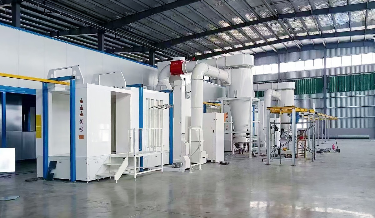 محلول طلاء المسحوق للأجزاء المعدنية غير المنتظمة