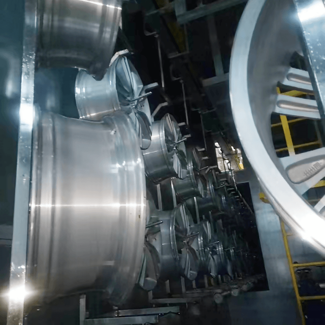 خط طلاء العجلات